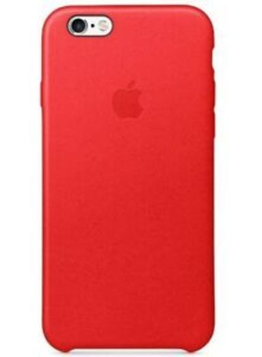 Funda red iPhone 6s Plus (Cuero red)