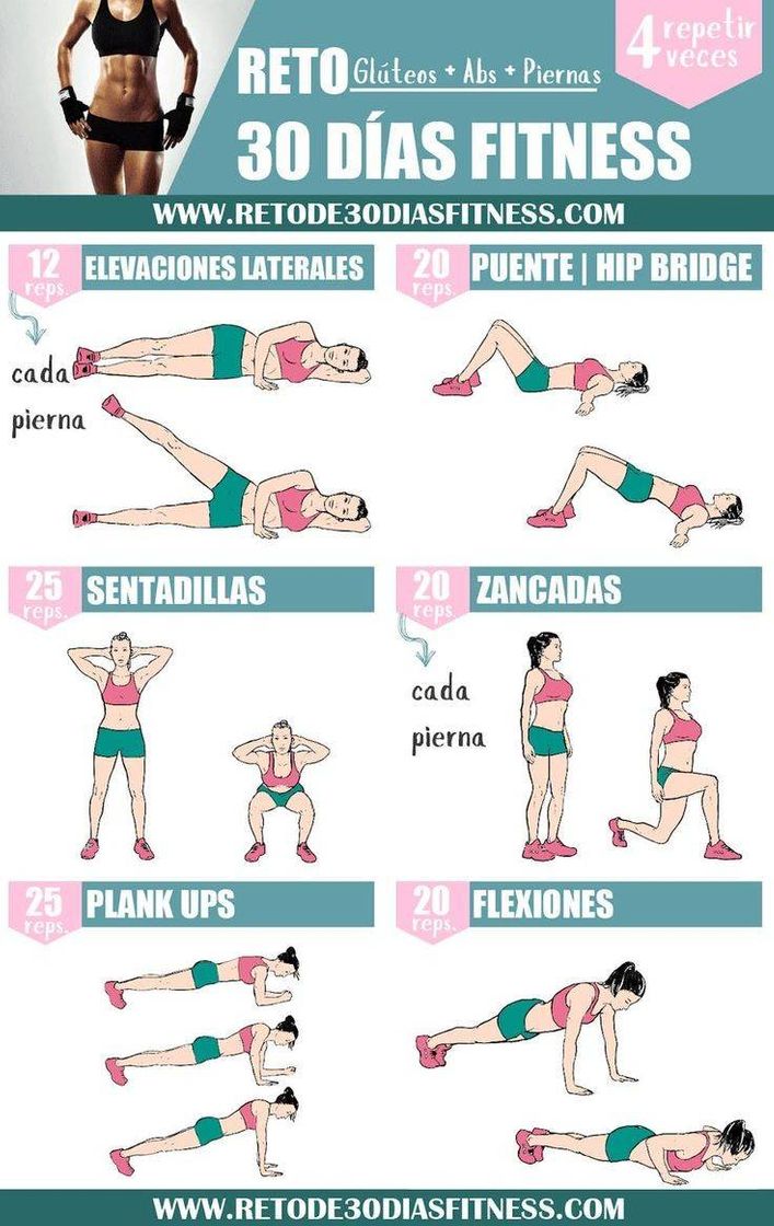 Moda Reto de 30 días fitness 🔥🏋️🤸🏻‍♀️