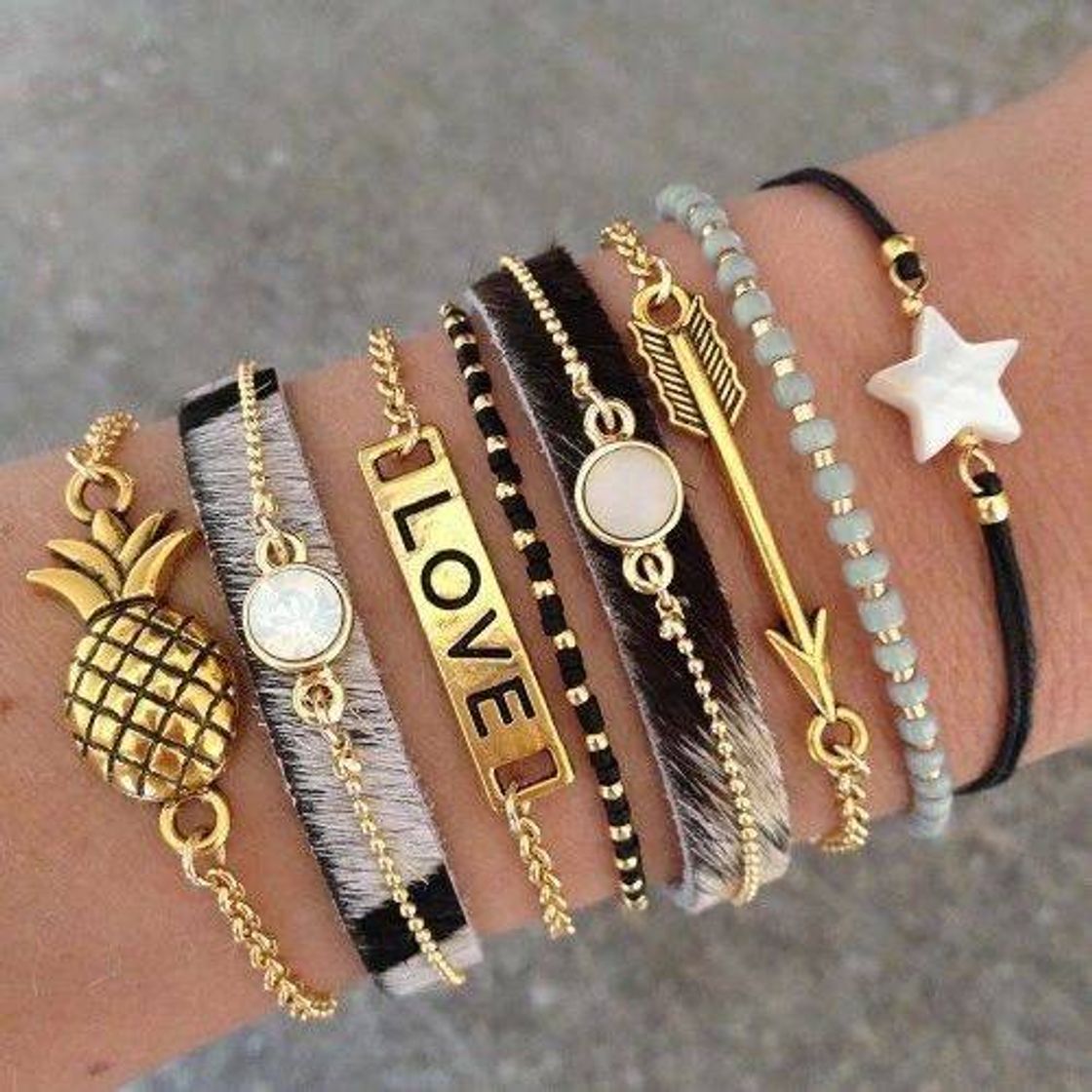 Moda Set de pulseras 💜