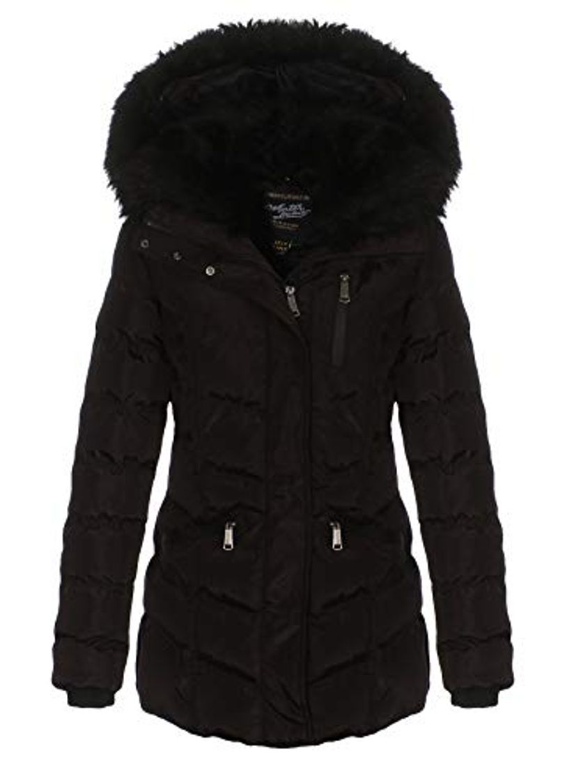 Producto Geographical Norway Mujer Chaqueta de Invierno Parka Belissima Pelaje de XL Capucha