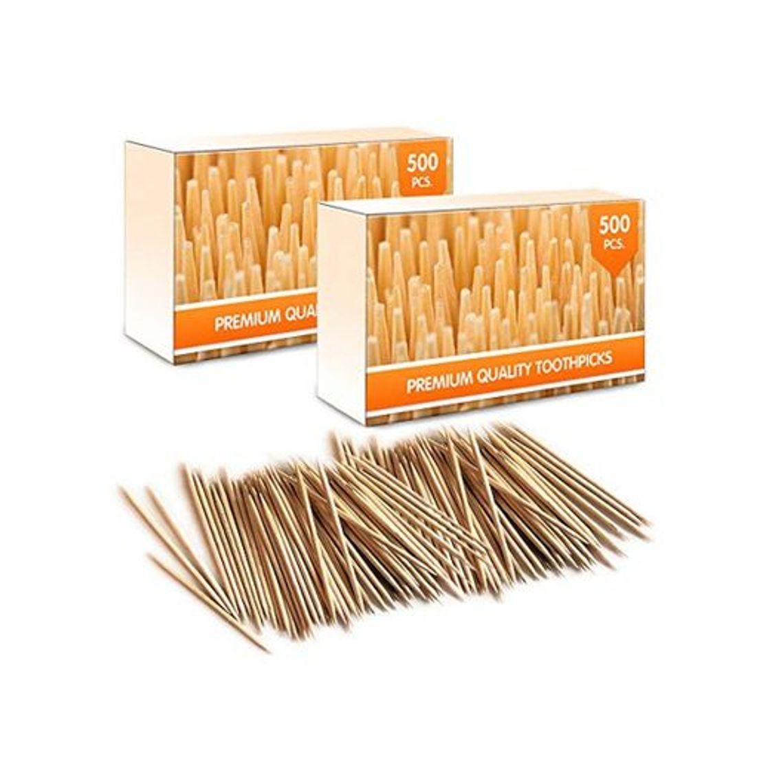 Product Mobi Lock Palillos de Madera de bambú Extra higiene, brochetas o Manualidades