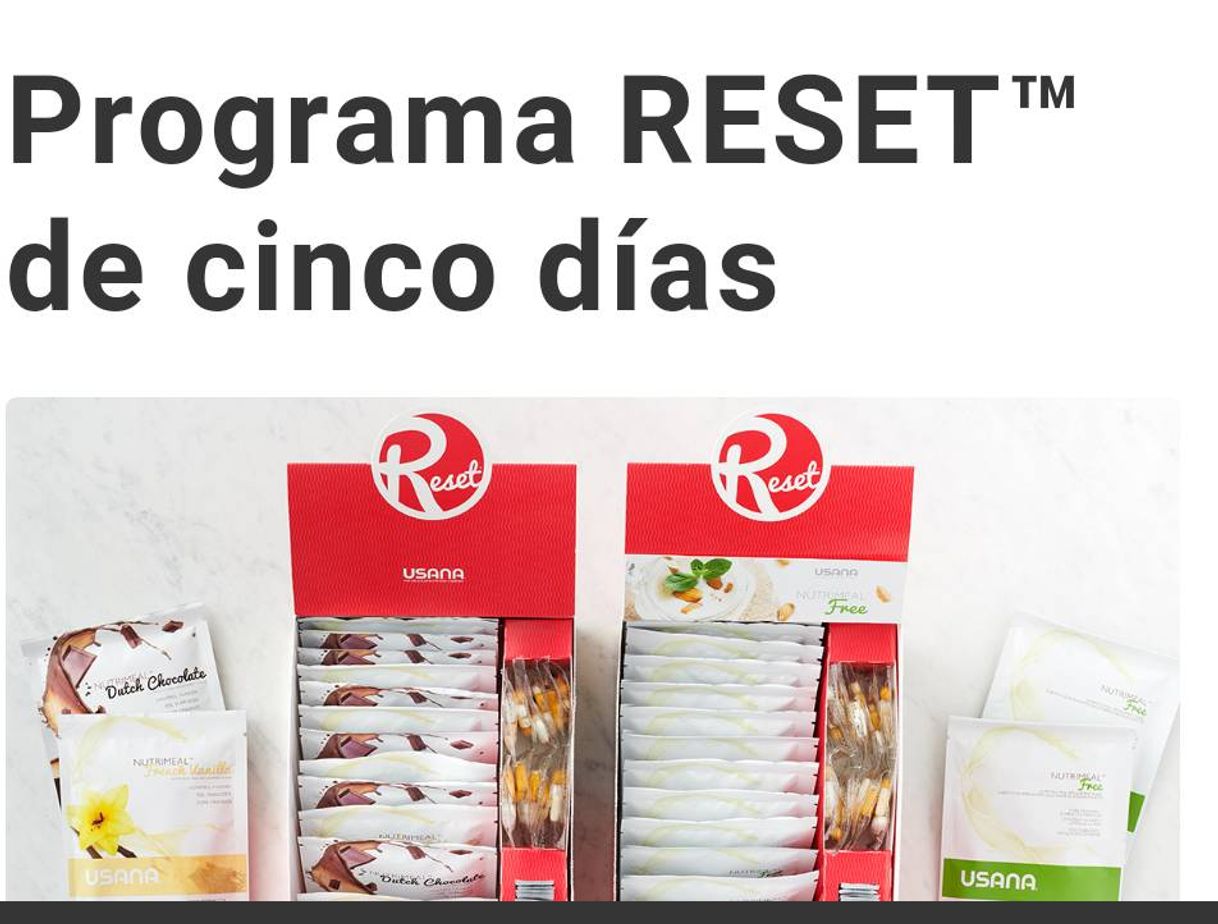 Fashion Programa RESET™ de cinco días - Ask The Scientists