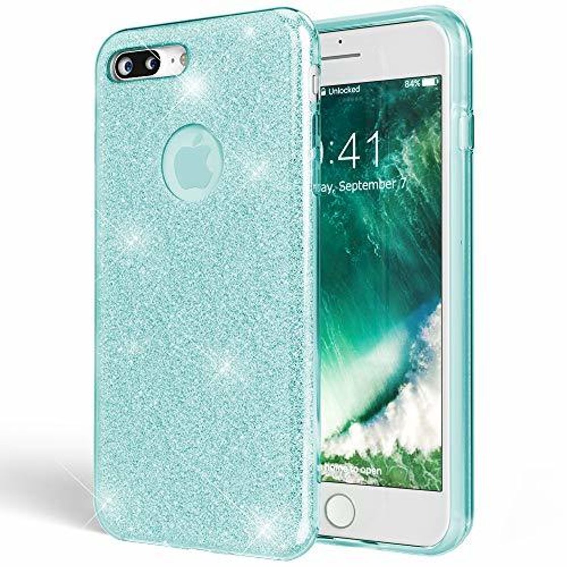 Products NALIA Purpurina Funda Compatible con iPhone 7 Plus