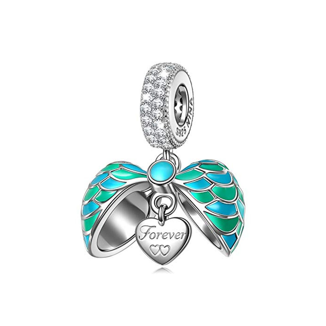 Product NINAQUEEN Charm Pandora Charms Amor de Corazon Regalos Originales Mujer Niña Regalos para Ella Plata 925 para Madre Novia Esposa