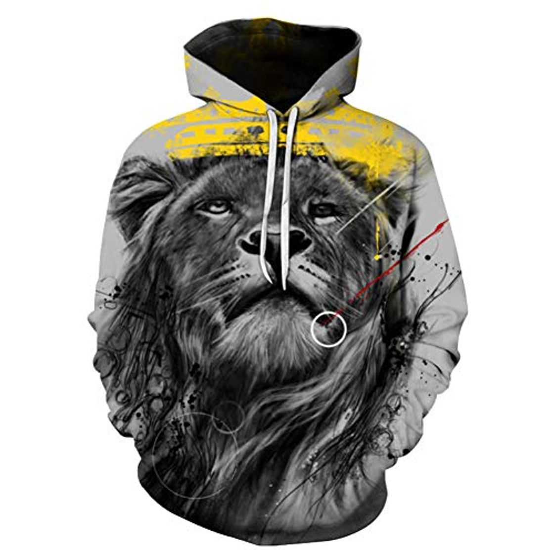 Fashion XIAOHU Sudadera Sudadera para Hombre Otoño Invierno Sudadera para Hombre Sudadera con Estampado En 3D Manga Larga con Capucha para Hombre Sudadera con Capucha Streetwear Poleron Hombre