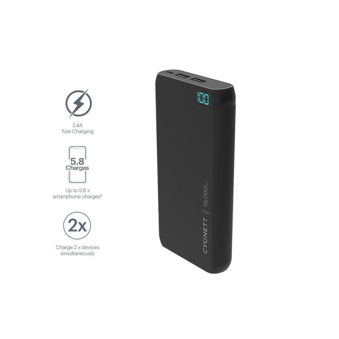 Product Cygnett ChargeUp Boost 15 K – PowerBank Portátil de 15