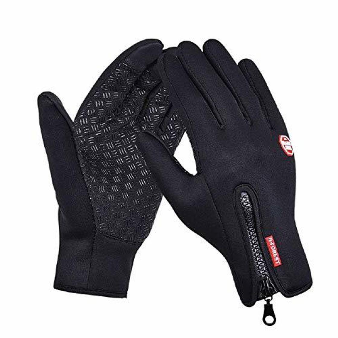 QS_Go guantes de hombre Guantes con cremallera guantes de esqui guantes ski