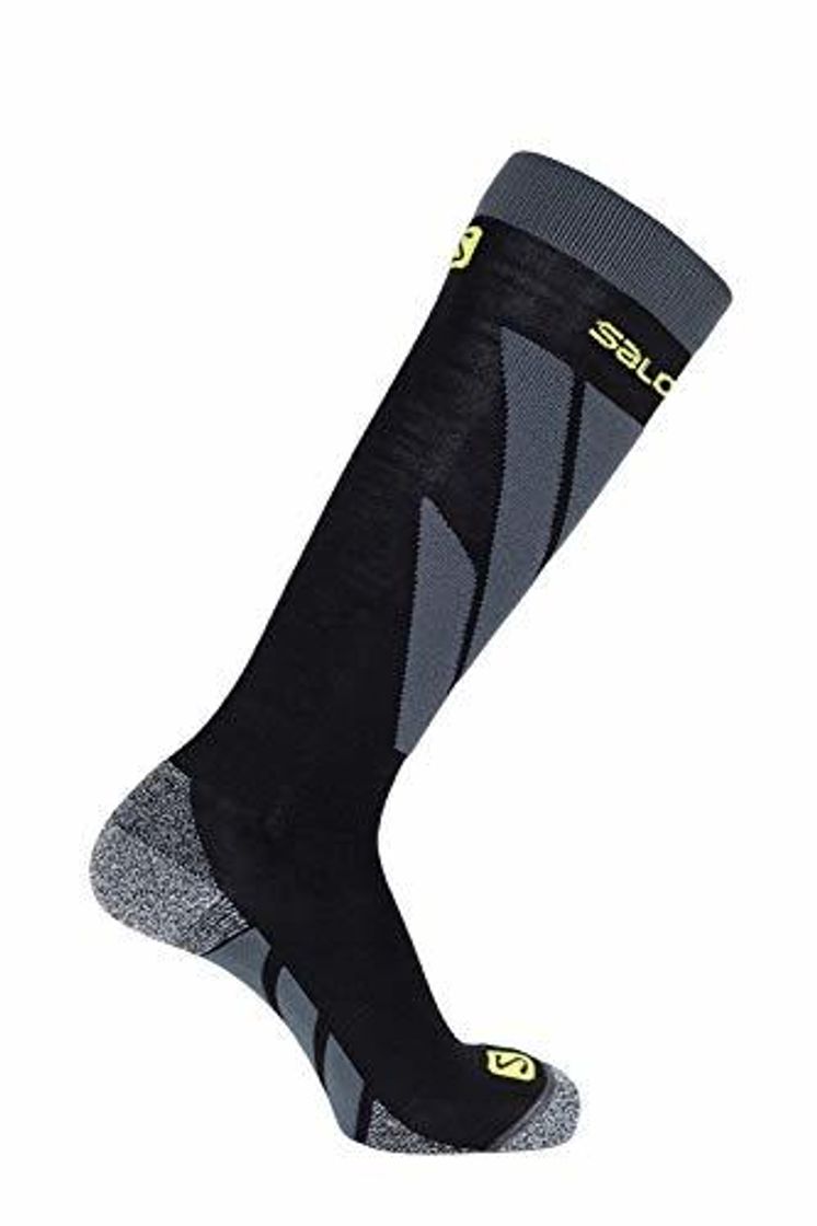 SALOMON S/Access 1 Par de Calcetines Gruesos, Unisex Adulto, Negro/Gris