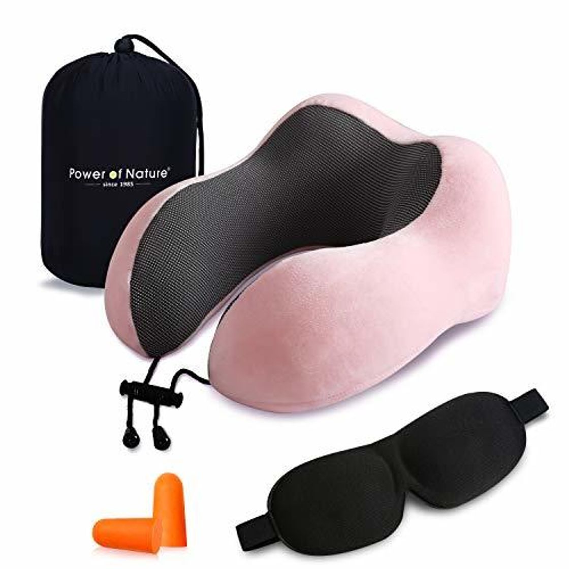 Electrónica PON Almohada de Viaje Viscoelástica de Espuma de Memoria con Funda Lavable