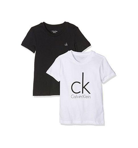 Calvin Klein Modern tee Camiseta, Negro