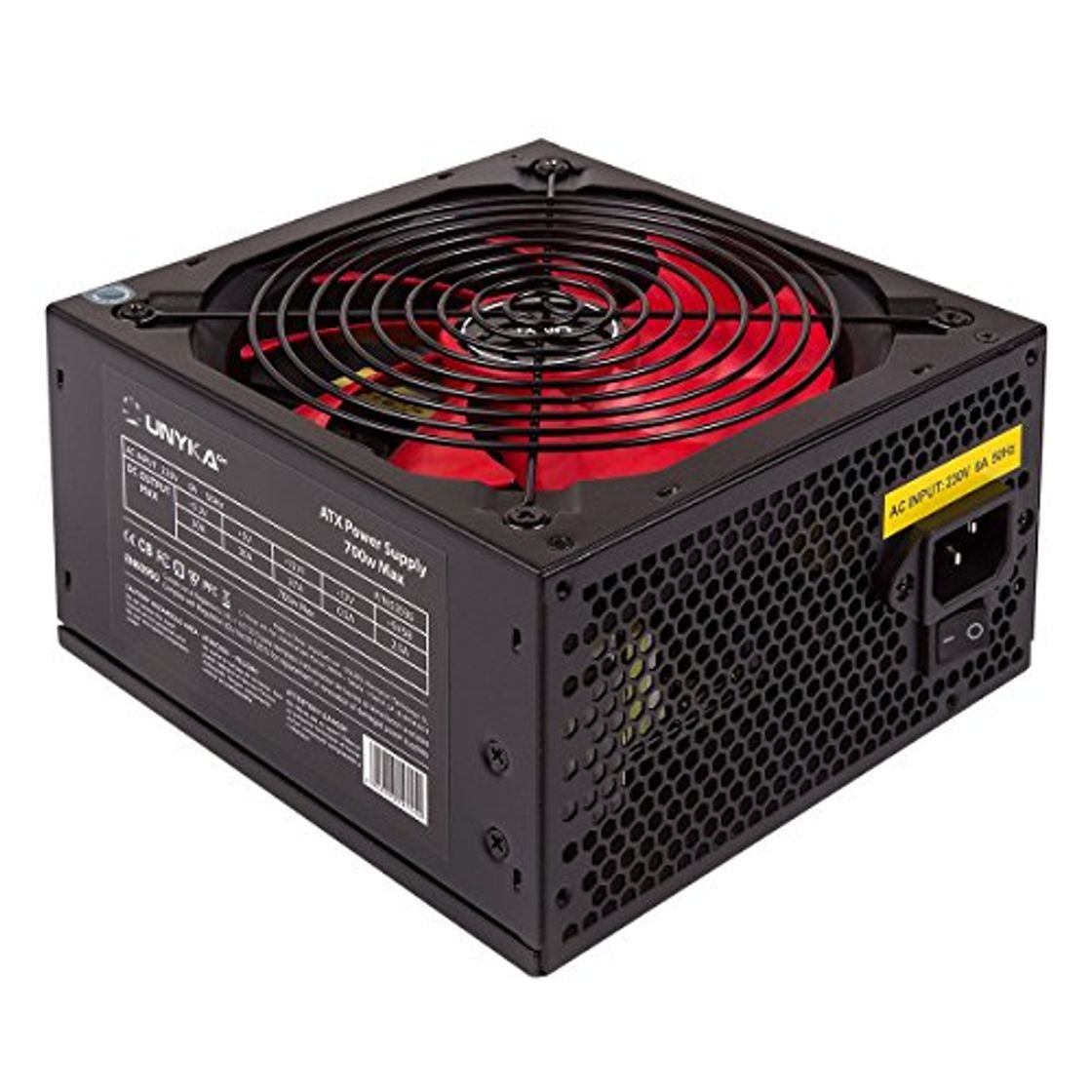 Fuente Alimentación 700W Unyka PFC-Pasivo 5Sata 14cm ATX