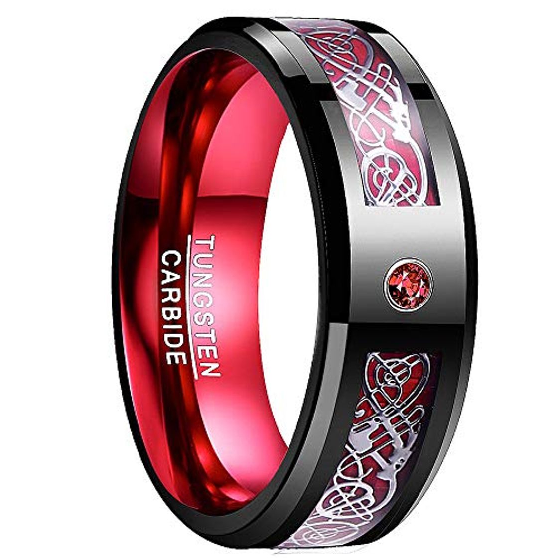 Place Nuncad Unisex Hombre Mujer    tungsteno    rojo