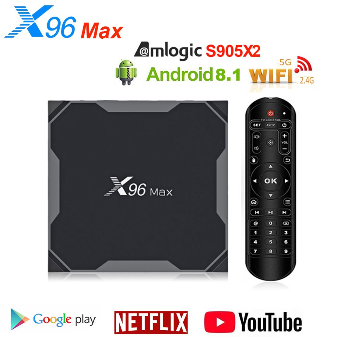 Productos X96 Max 4G 32G Android 8