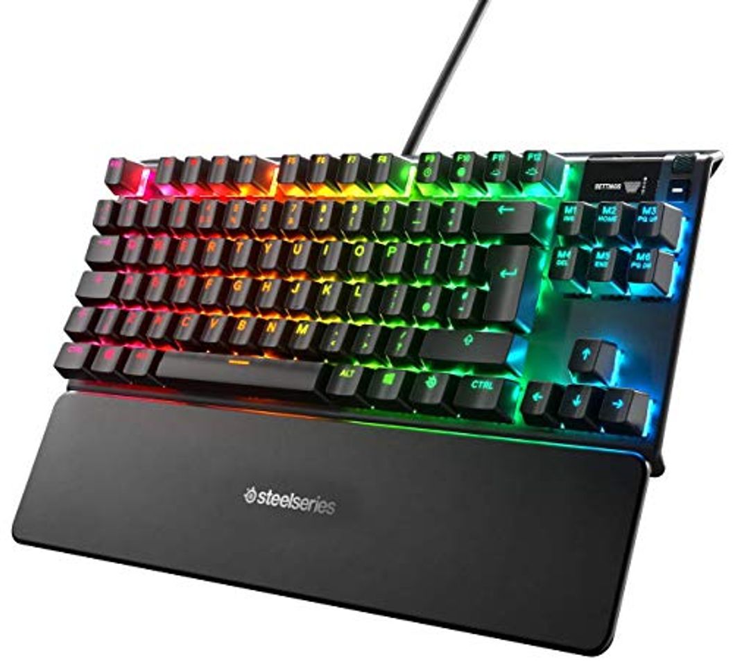 Social SteelSeries Apex 7 TKL - Teclado mecánico para Gaming, Compacto, Smart Display