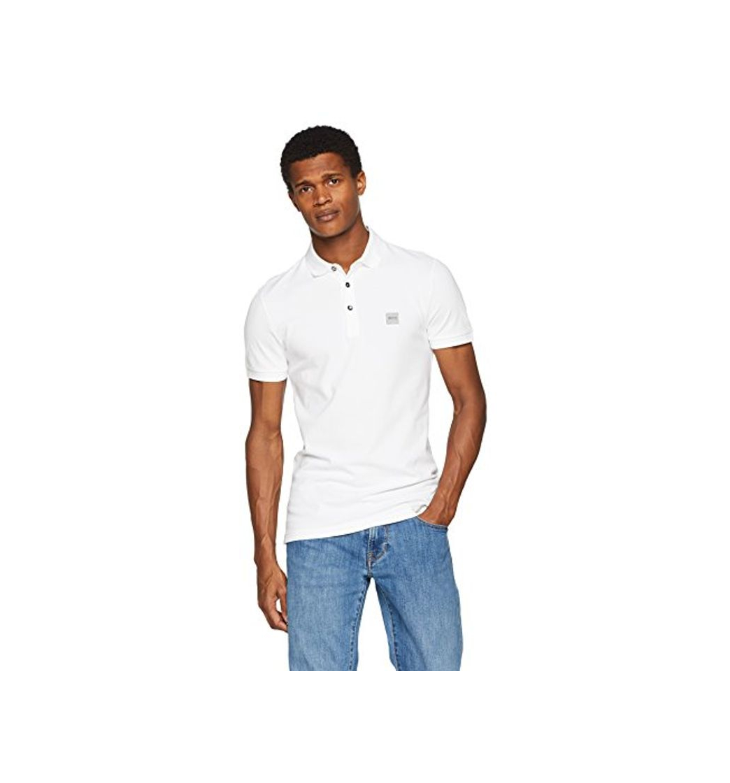 Fashion BOSS Casual Passenger 10193126 01, Polo Hombre, Blanco