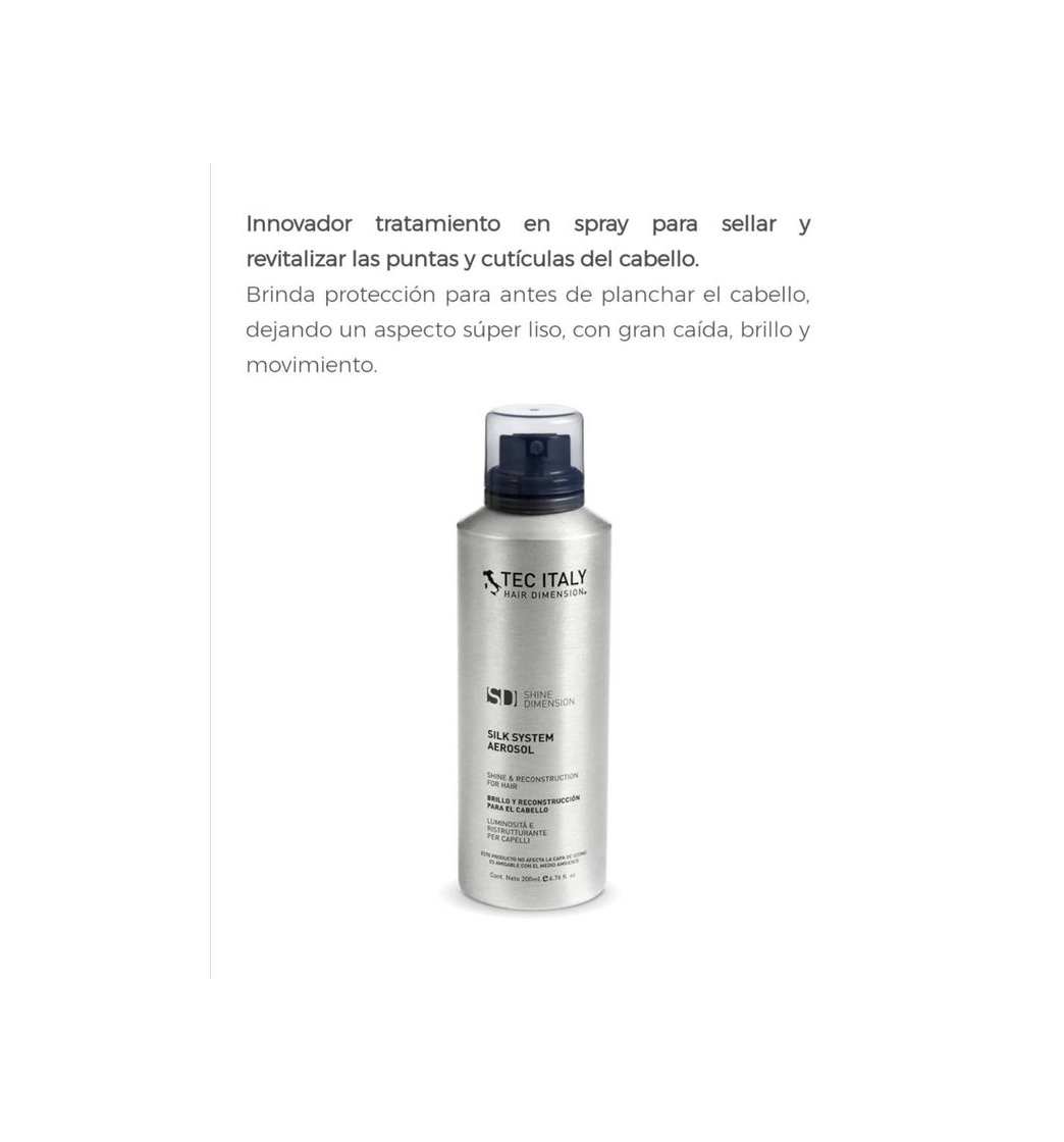 Productos Silk system shine aerosol