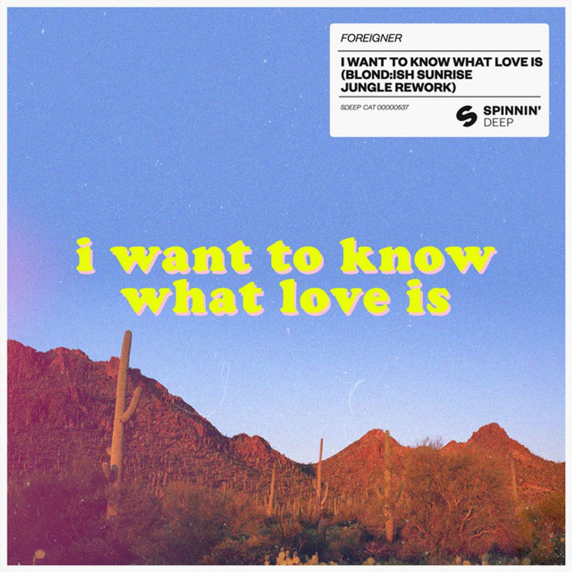 Canciones I Want To Know What Love Is - BLOND:ISH Sunrise Jungle Rework