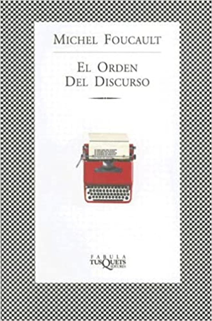 Libro Michel Foucault - El orden del discurso