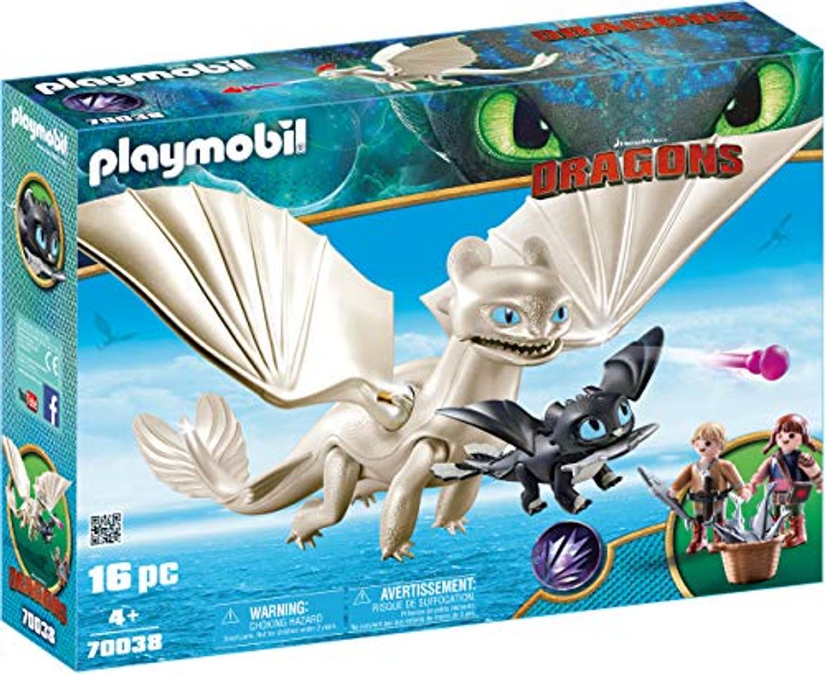 Product PLAYMOBIL DreamWorks Dragons Furia Diurna y Bebé Dragón con Niños, a Partir