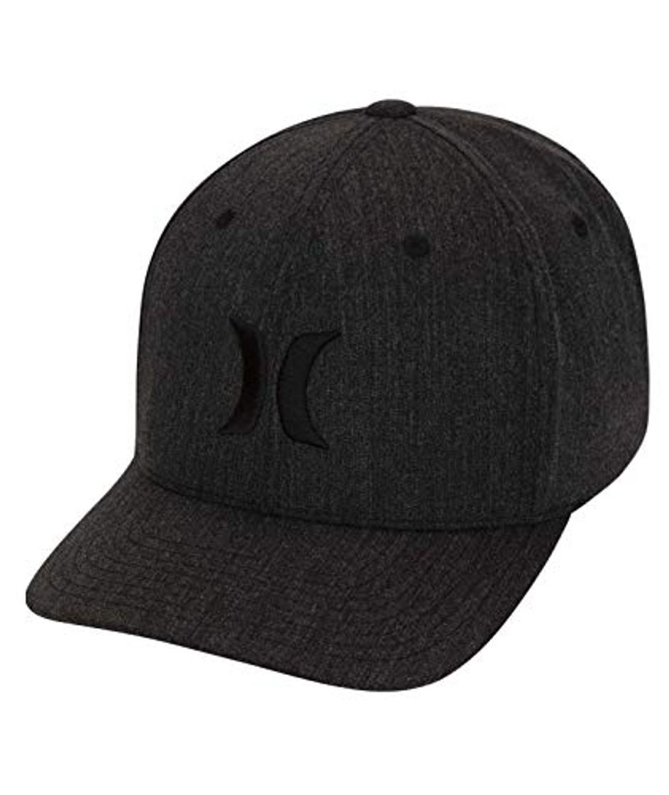 Moda Hurley Textures Hat Gorra, Hombre, Black Heather, S