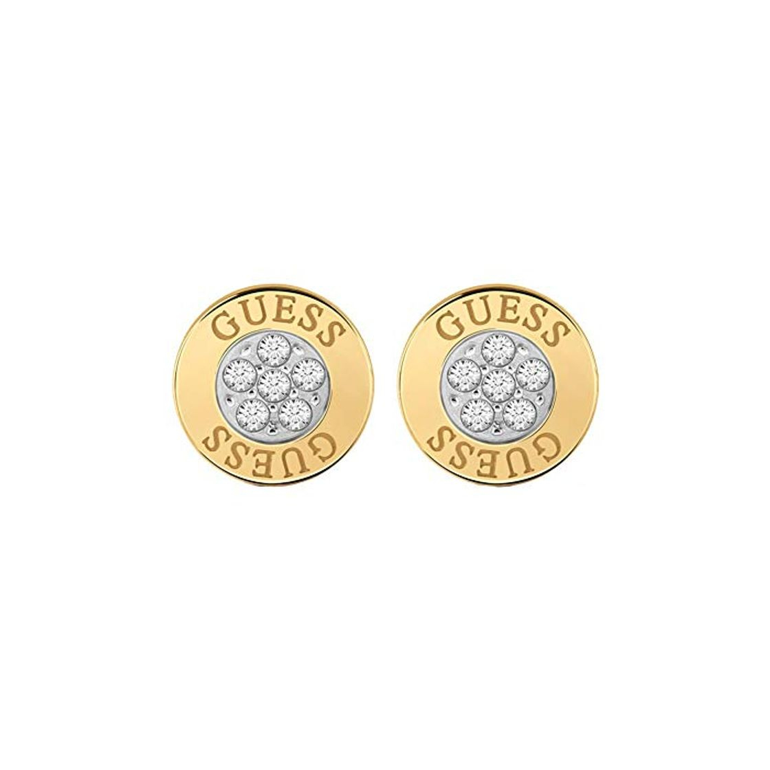 Social Guess pendientes para mujer Acero inoxidable con Circonita