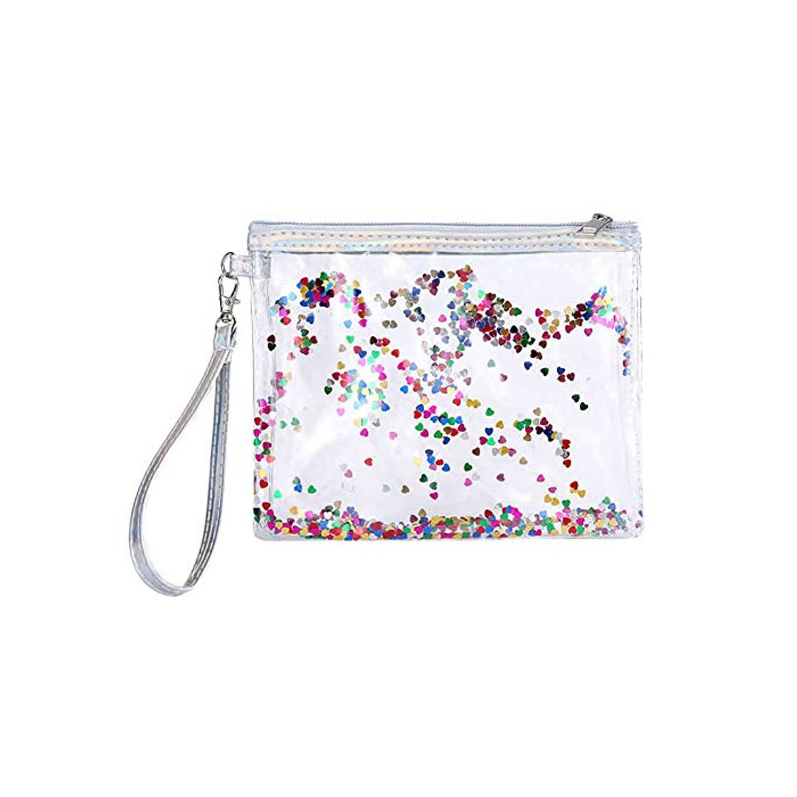 Moda JUNGEN Bolsa de aquillaje para mujer Bolsa de cosméticos transparente impermeable Bolso