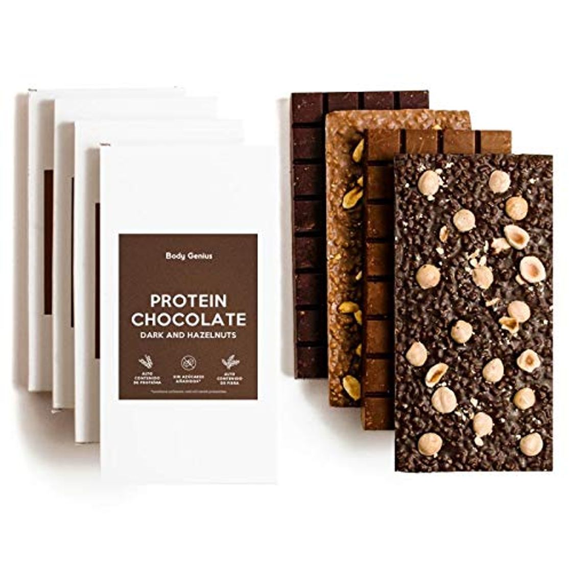 Social BODY GENIUS Tabletas chocolate Proteico