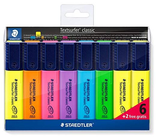 Staedtler Rotuladores fluorescentes multicolor. Permanente