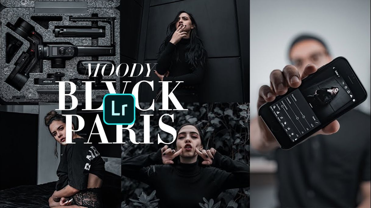 Moda Moody BLVACK PARIS 🖤 en LIGHTROOM MOBILE 📱 // PRESET FREE 