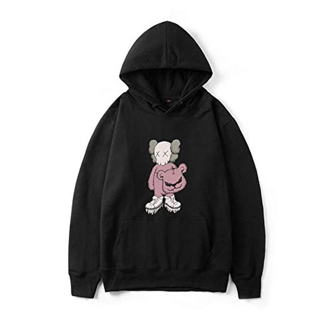 Moda ZHAOHUIYING KAWS Imprimir Sudadera con Capucha Muchacha De Los Muchachos Sudadera Adolescente