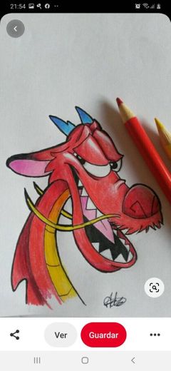 Dragón de Mulan. Dibujos 