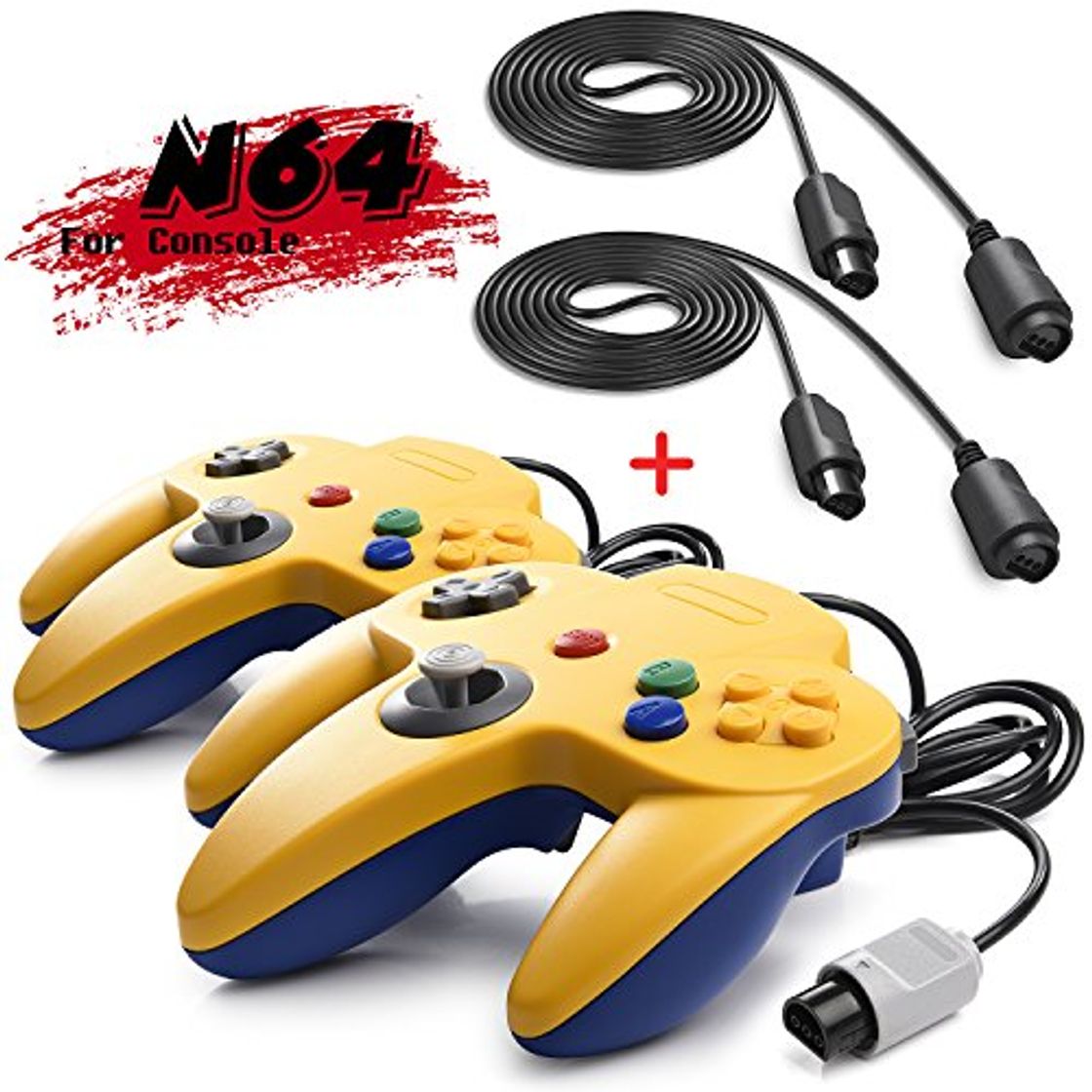 Products iNNEXT 2 Set Retro 64-bit N64 Gamepad Joystick para N64 Konsole N