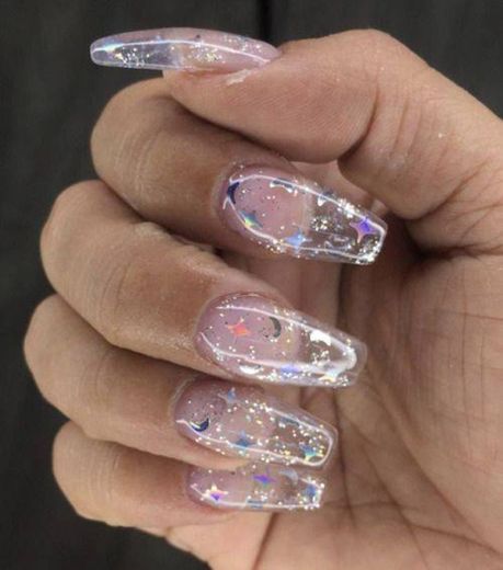 Unhas transparente