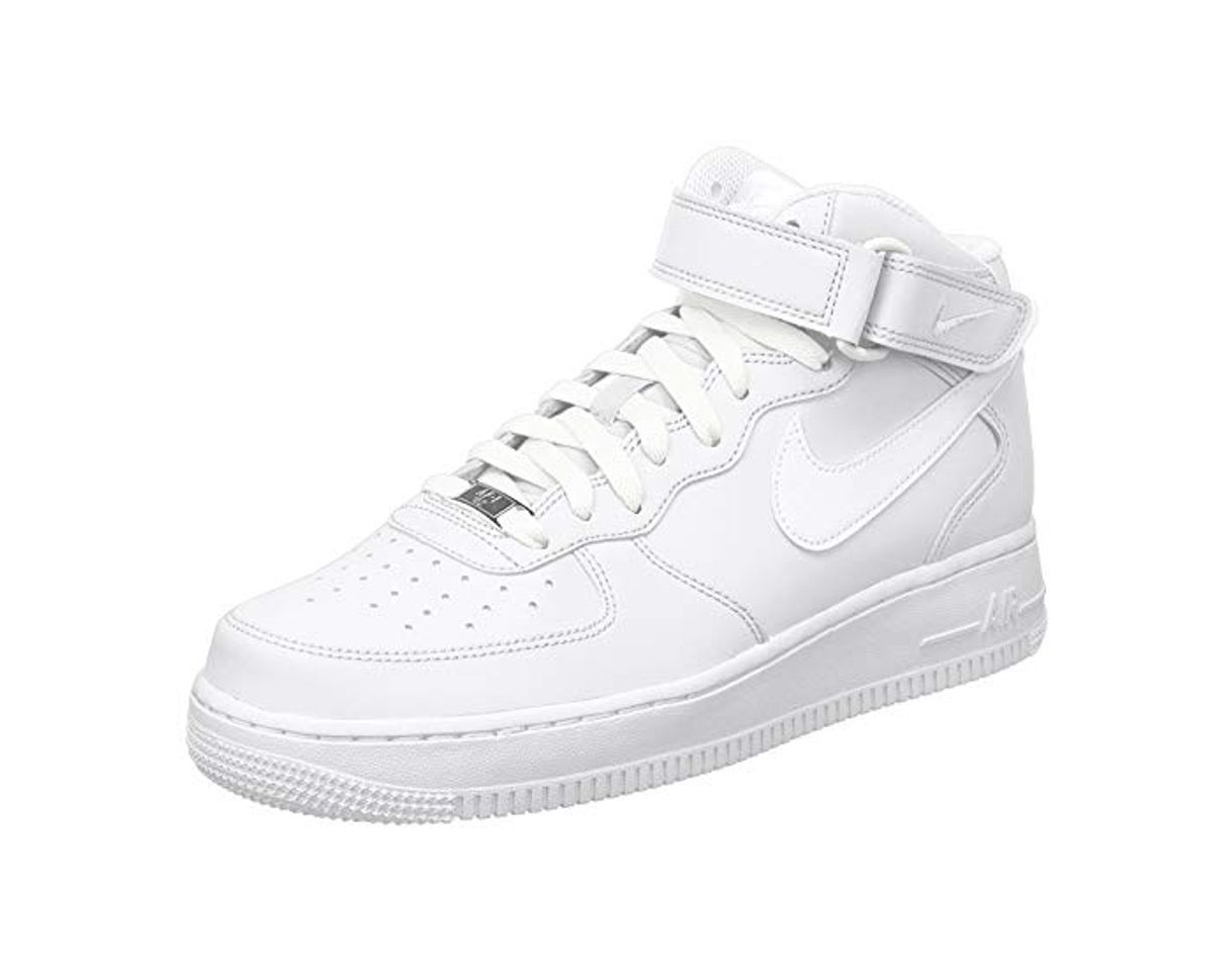 Moda Nike Air Force 1 Mid '07 Zapatillas para Hombre, Blanco, Talla EU