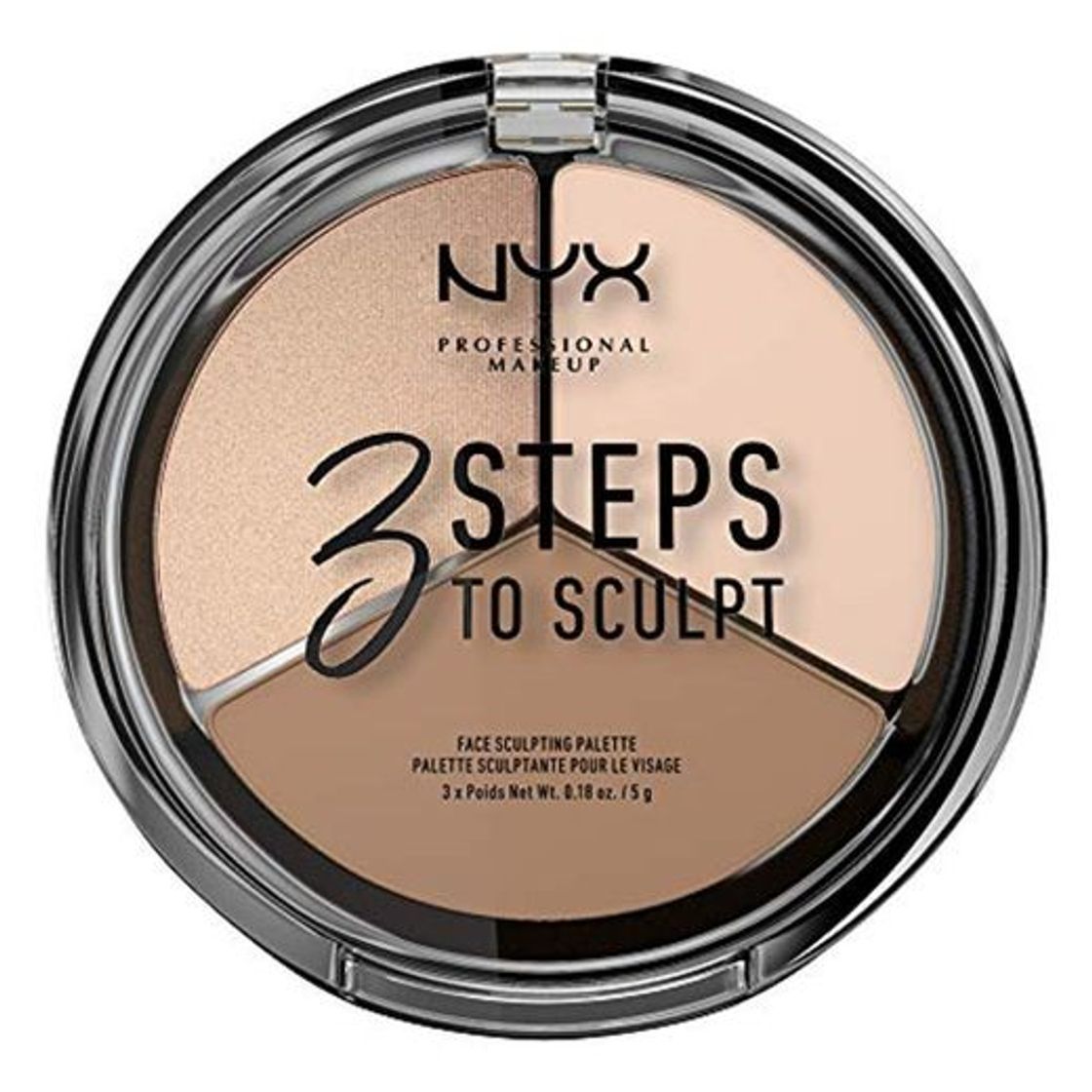 Social NYX Professional Makeup Paleta de Contouring & Iluminador 3 Steps to Sculpt