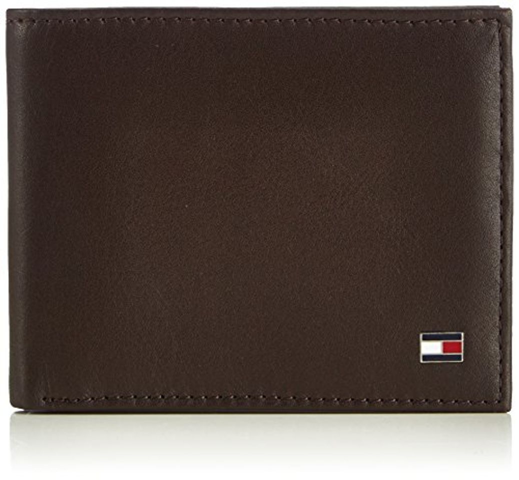 Social Tommy Hilfiger Eton Mini CC Wallet, Cartera para Hombre, Brown 204, 11x9x2