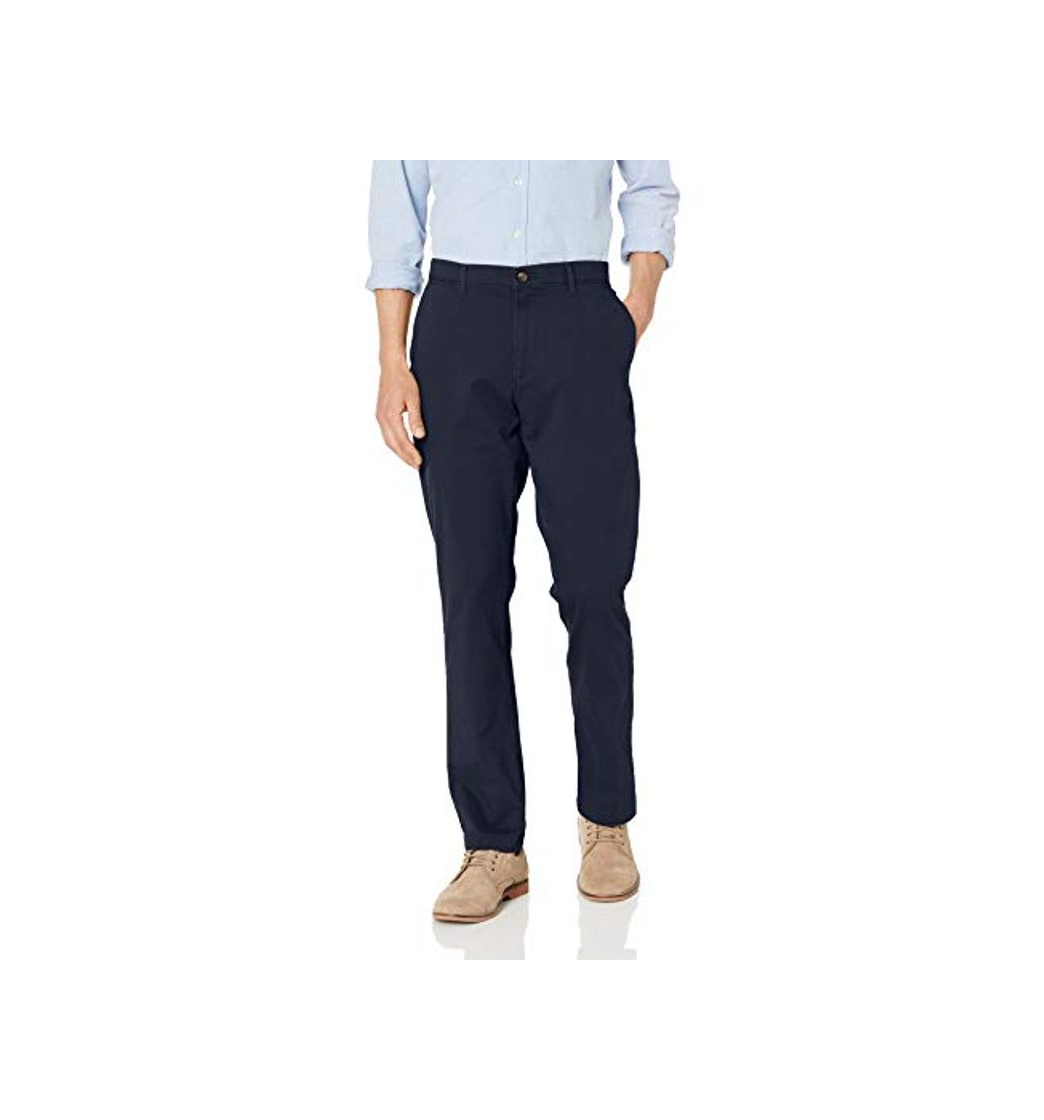 Fashion Amazon Essentials - Pantalones chinos elásticos informales de corte atlético