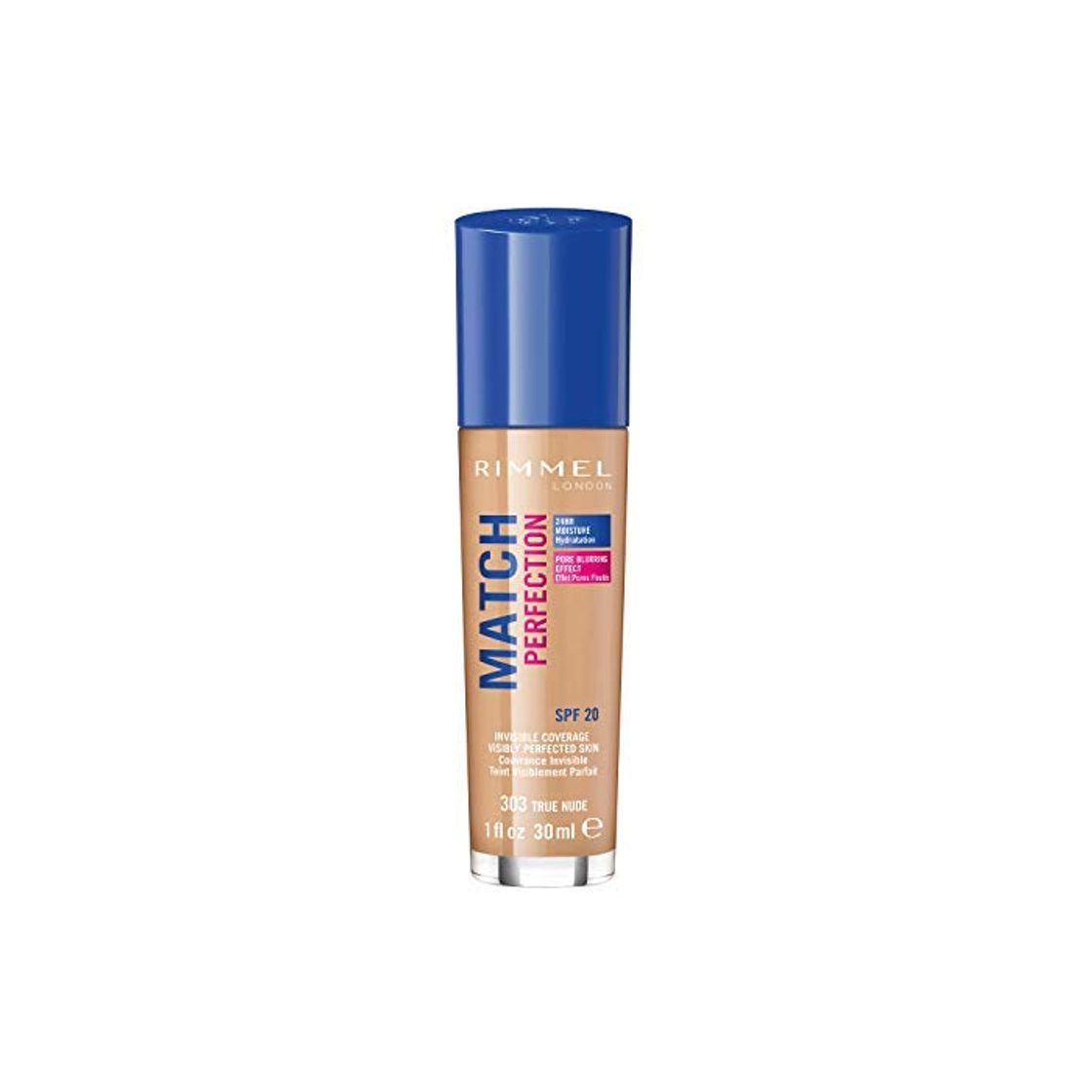 Belleza Rimmel London Match Perfection Foundation Base de Maquillaje Tono 303 True Nude