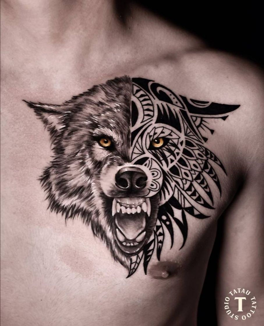 Tatuaje de Lobo🐺 en Fusión