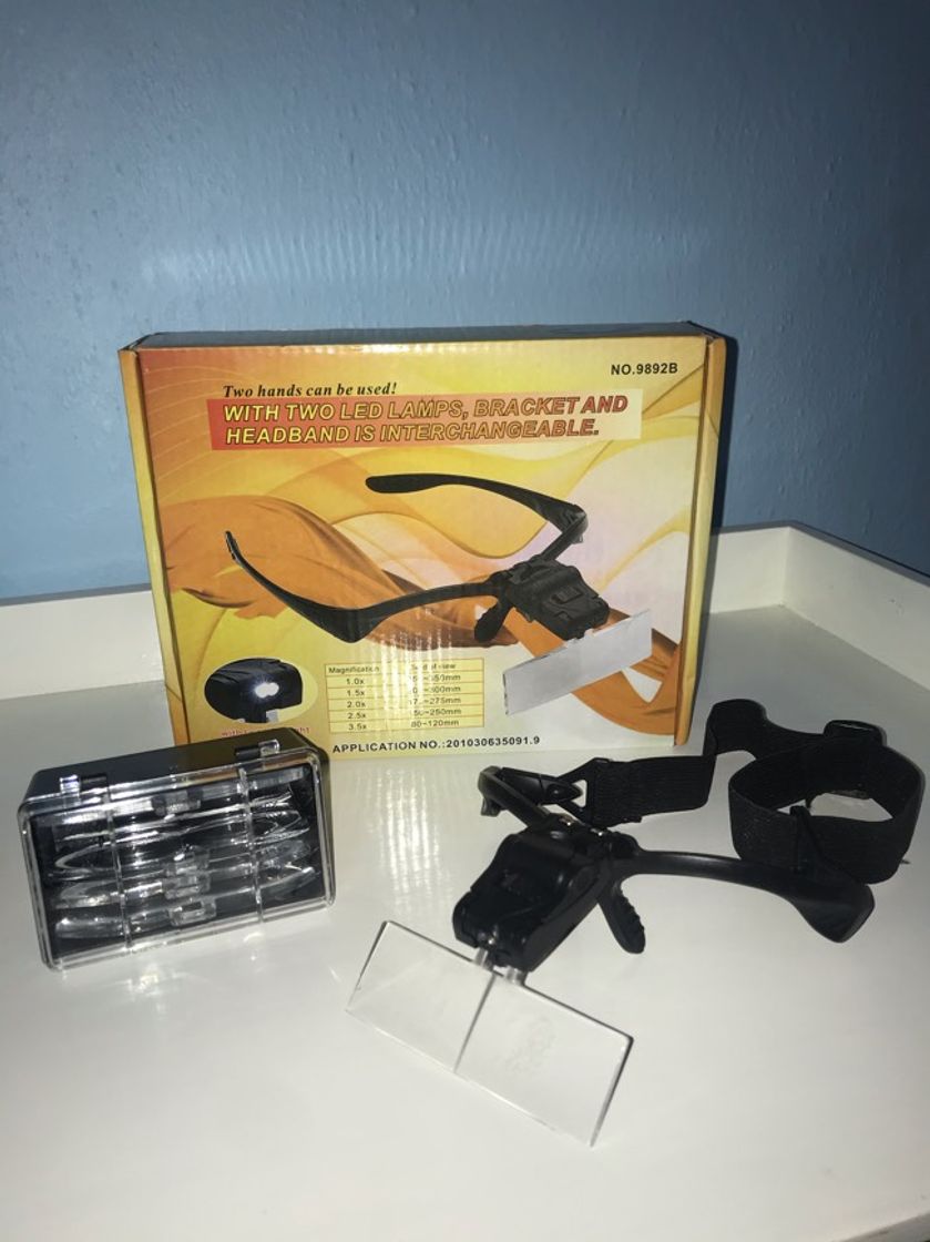 Social Lentes lupa goggle luz led