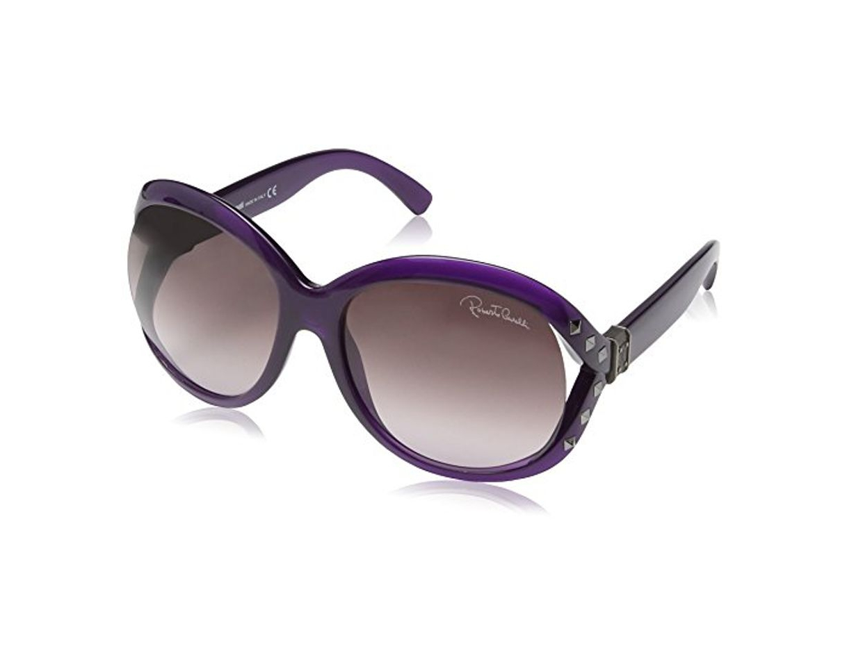 Fashion Roberto Cavalli - Gafas de sol Wayfarer RC598S para mujer, Transparent Violet