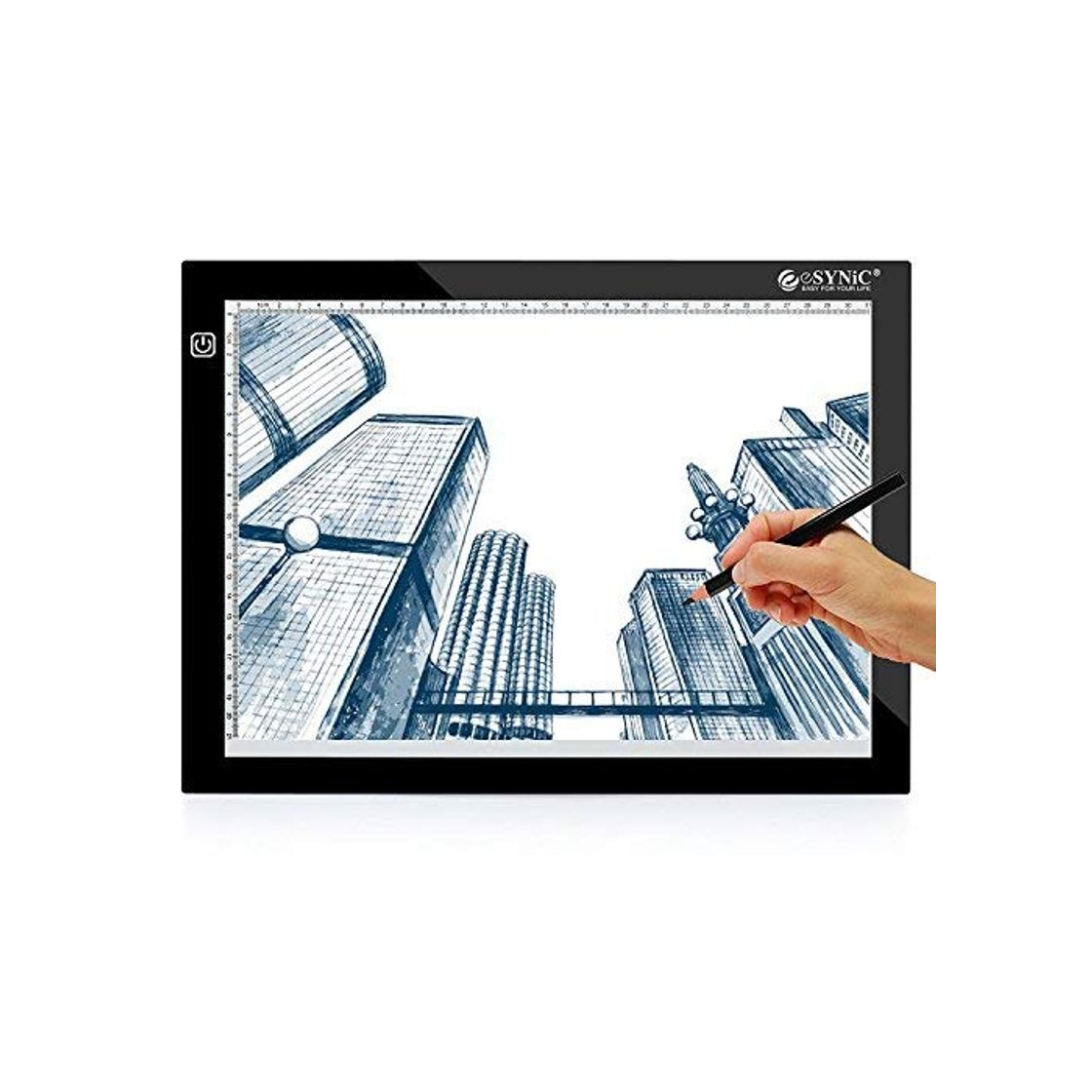 Productos ESYNiC Mesa de Dibujo A4 LED Tablet con 3 Tipos de Luminosidad Ajustable para Diseñador de la Plantilla Artista del Tatuaje Dibujo y Foto etc