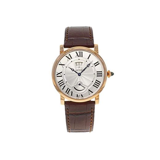 Cartier Rotonde de Cartier Reloj para Hombre con Esfera Plateada de 18