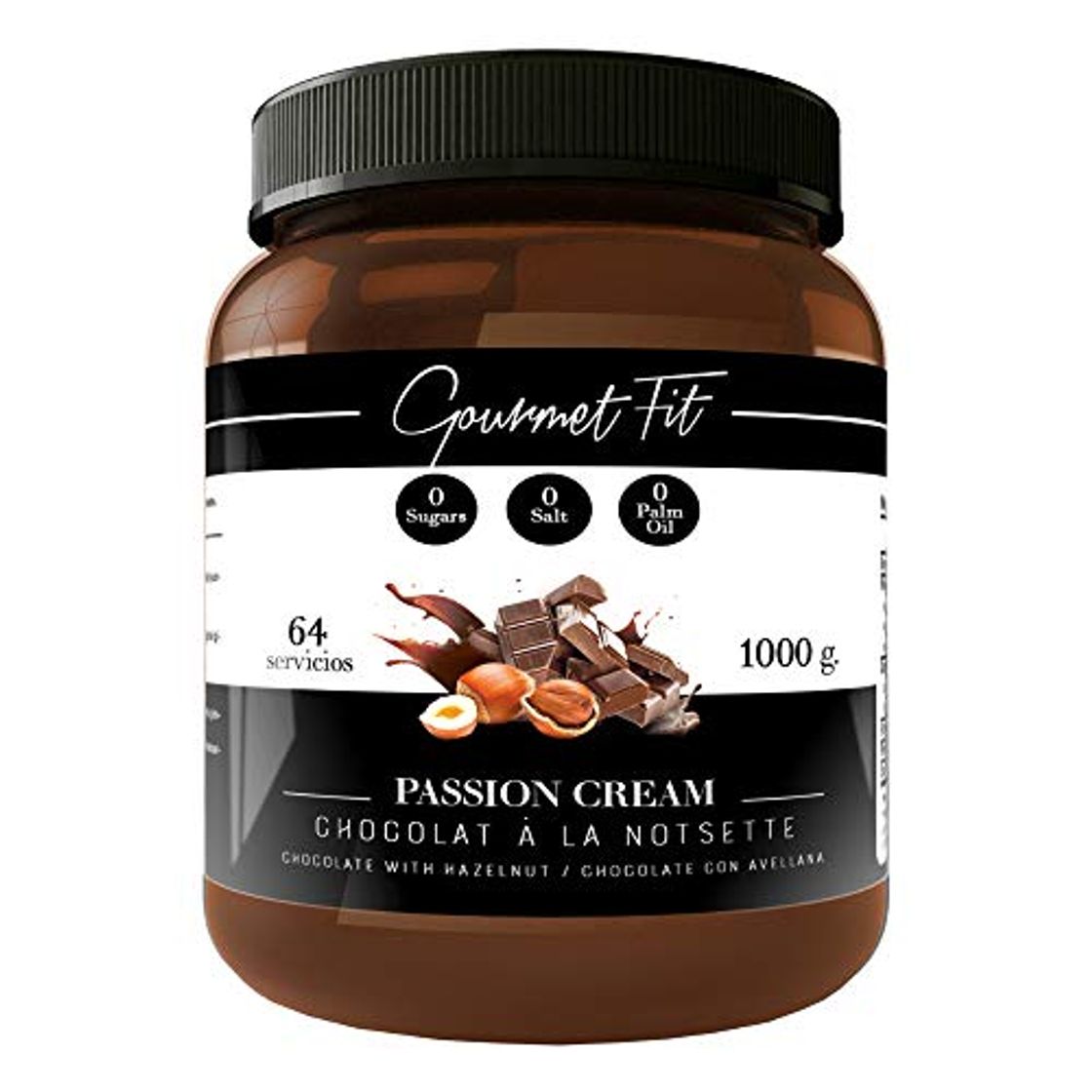 Producto Crema de Cacao y Avellanas Hiperproteica sin Azucares ni grasas saturadas -