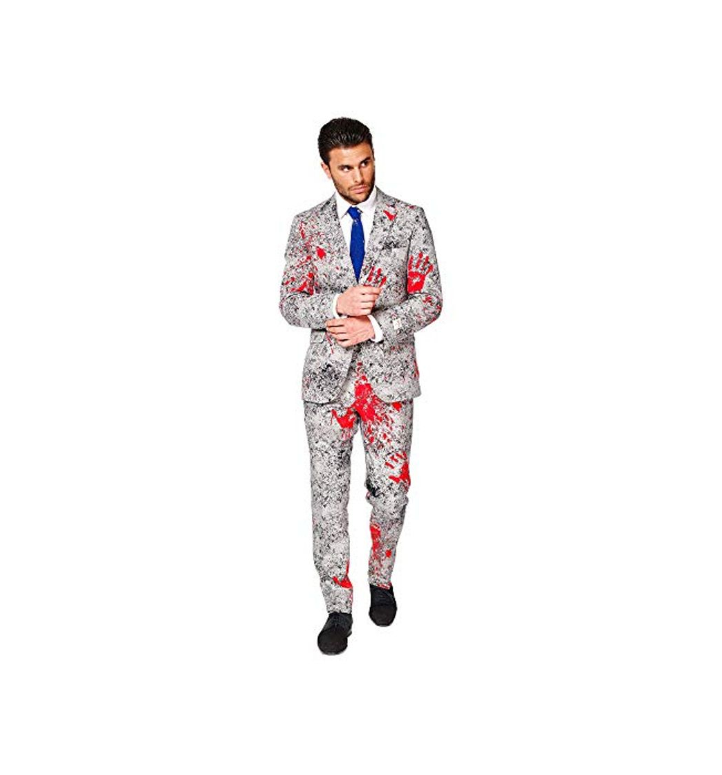 Fashion OppoSuits Halloween Suit For Men In Creepy Stylish Print – Zombiac –