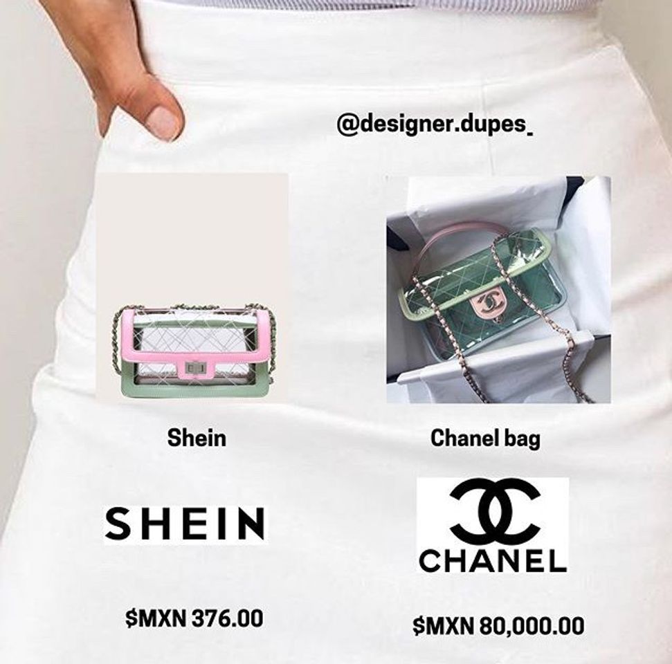 Productos Chanel VS Shein