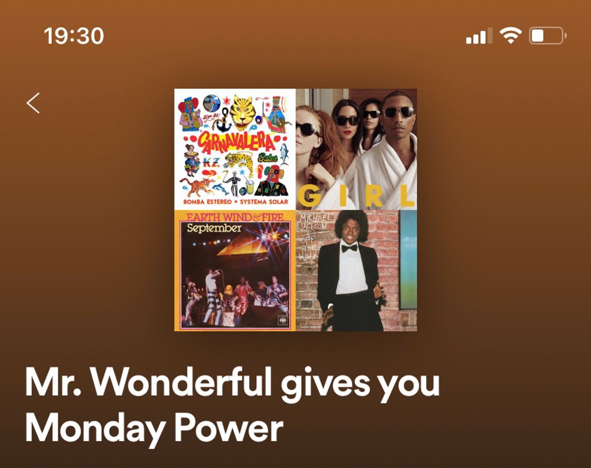 Music Playlist Monday power - Mr. Wonderful 