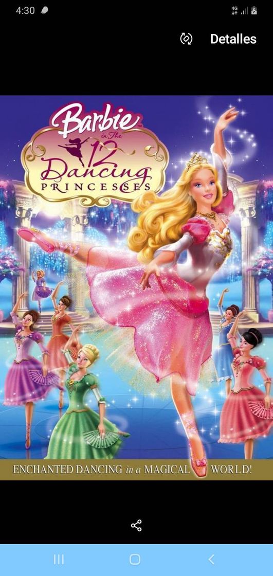 Movie Barbie y las 12 princesas bailarinas.