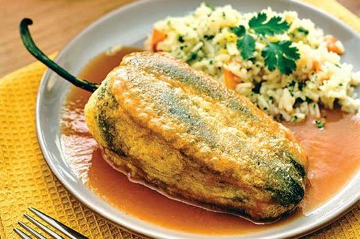 Unos chiles rellenos😋😄