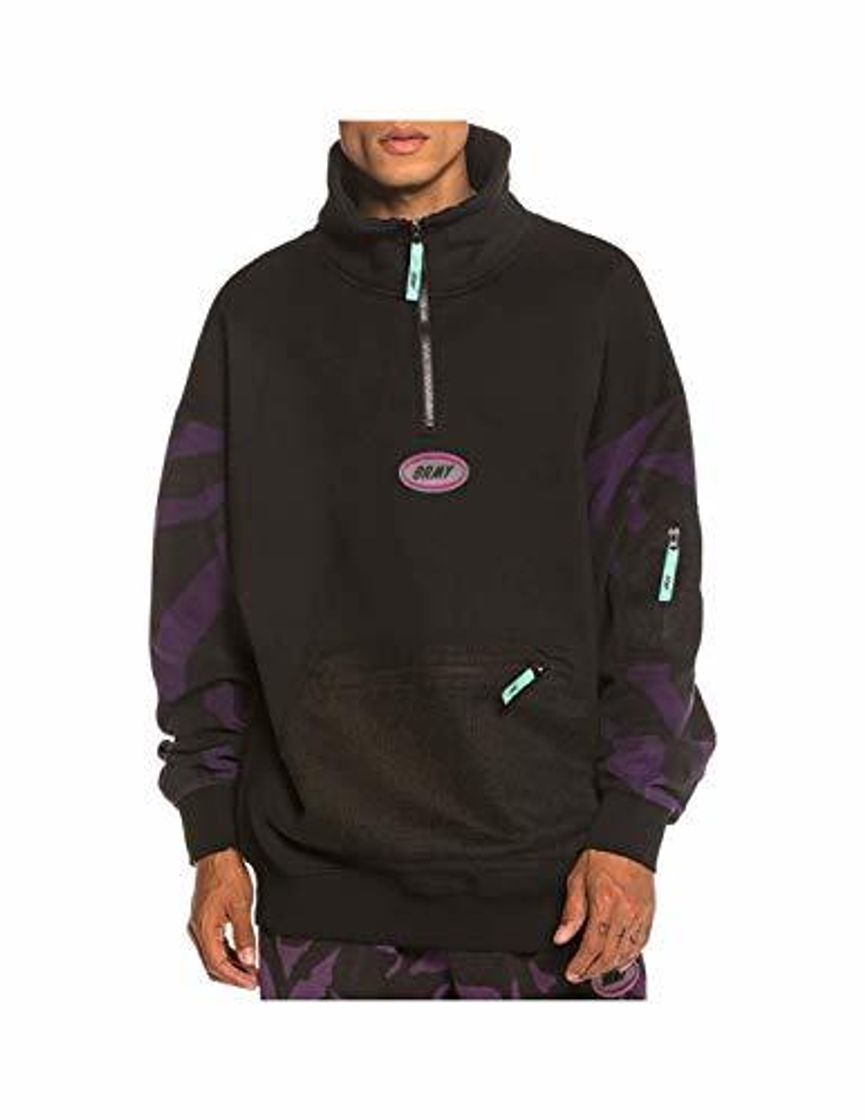 Moda Grimey Sudadera Mysterious Vibes High Neck Sweatshirt FW19 Black-XS